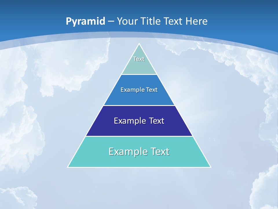 A Blue Sky With Clouds And Sun Powerpoint Template PowerPoint Template