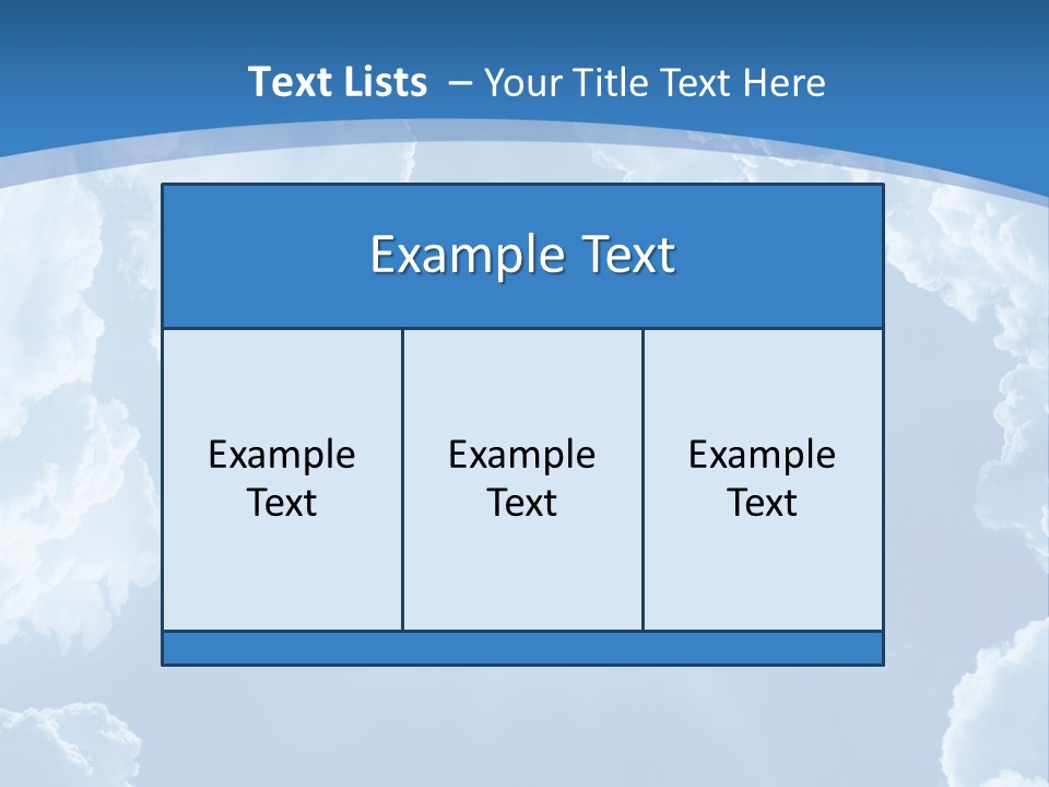 A Blue Sky With Clouds And Sun Powerpoint Template PowerPoint Template