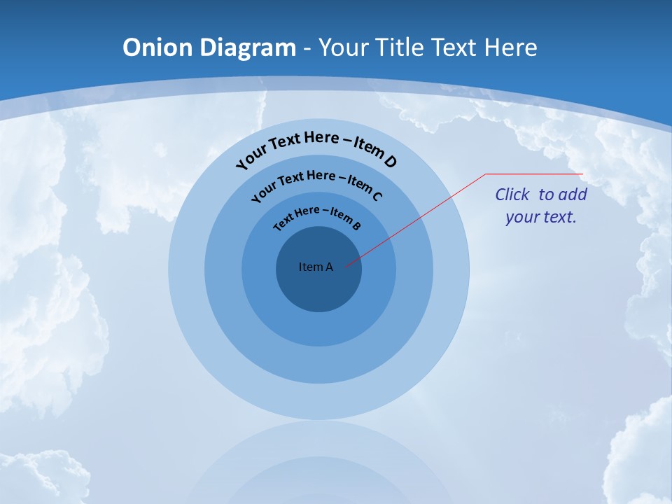 A Blue Sky With Clouds And Sun Powerpoint Template PowerPoint Template