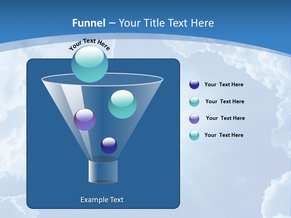 A Blue Sky With Clouds And Sun Powerpoint Template PowerPoint Template