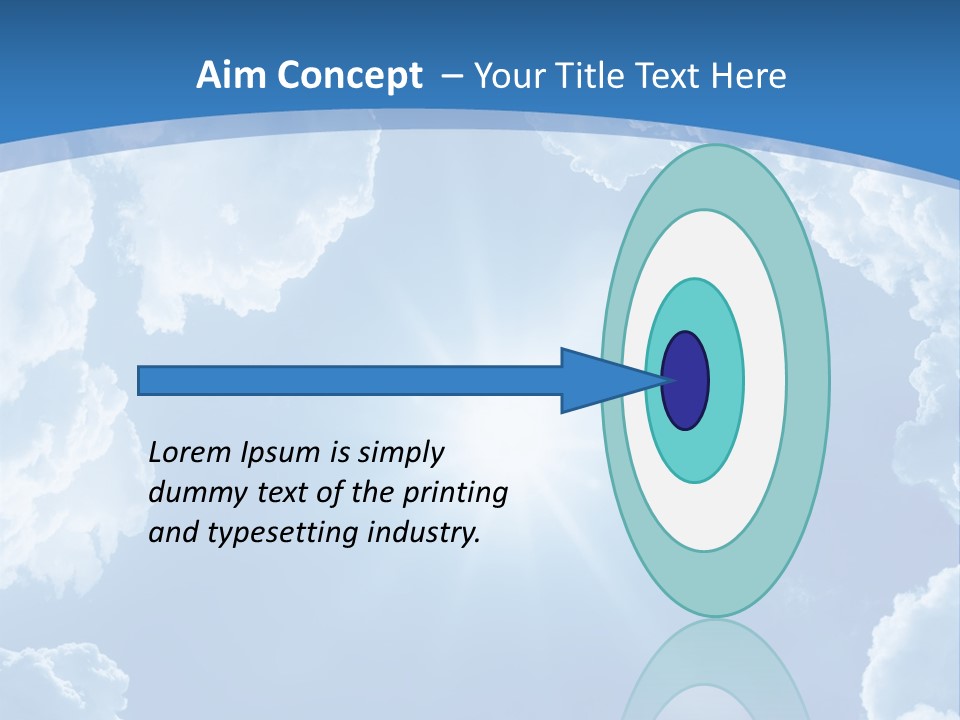 A Blue Sky With Clouds And Sun Powerpoint Template PowerPoint Template