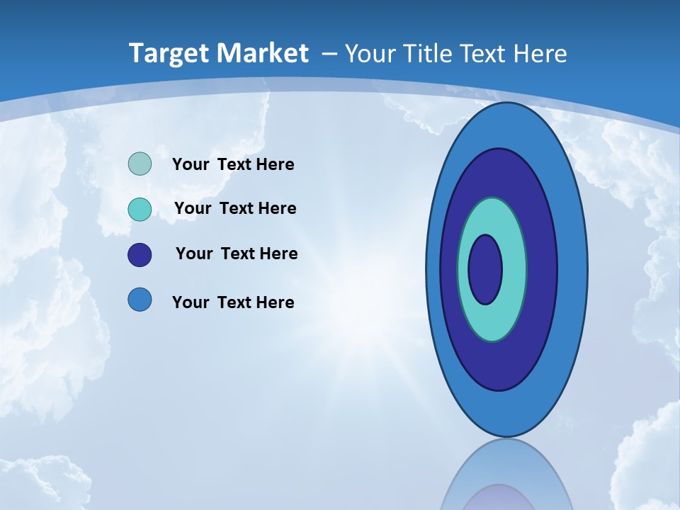 A Blue Sky With Clouds And Sun Powerpoint Template PowerPoint Template