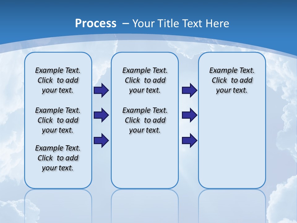 A Blue Sky With Clouds And Sun Powerpoint Template PowerPoint Template
