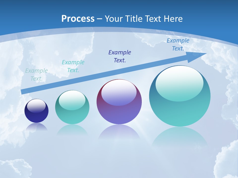 A Blue Sky With Clouds And Sun Powerpoint Template PowerPoint Template