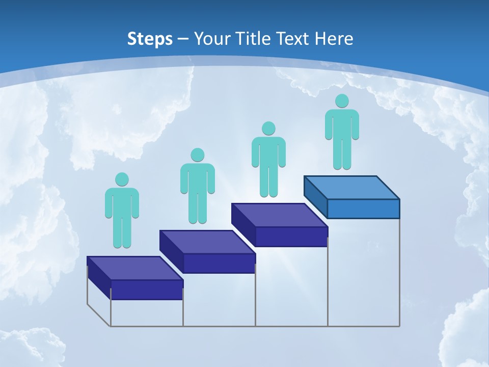 A Blue Sky With Clouds And Sun Powerpoint Template PowerPoint Template