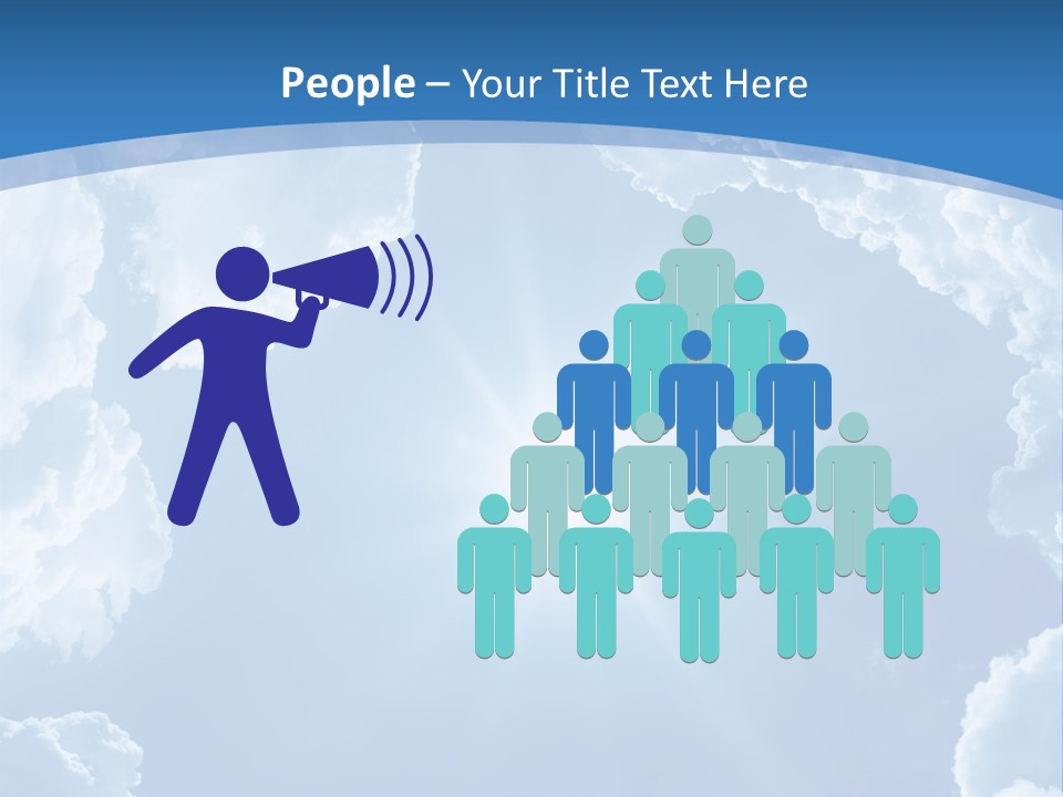 A Blue Sky With Clouds And Sun Powerpoint Template PowerPoint Template