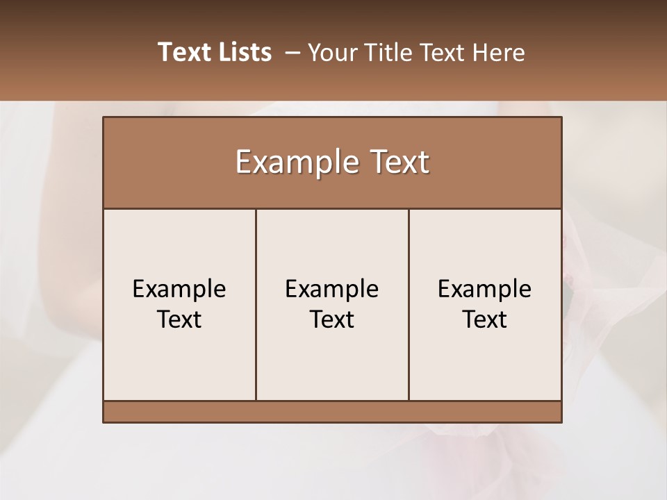 A Woman In A Wedding Dress Holding A Bouquet Of Pink Roses PowerPoint Template