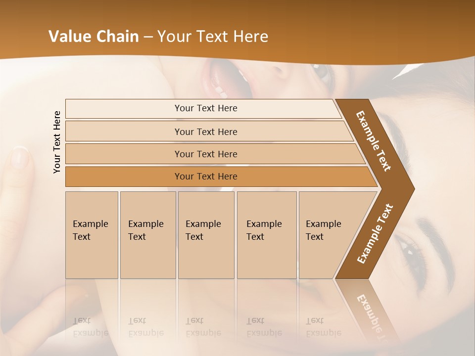 A Woman And A Child Are Smiling For The Camera PowerPoint Template