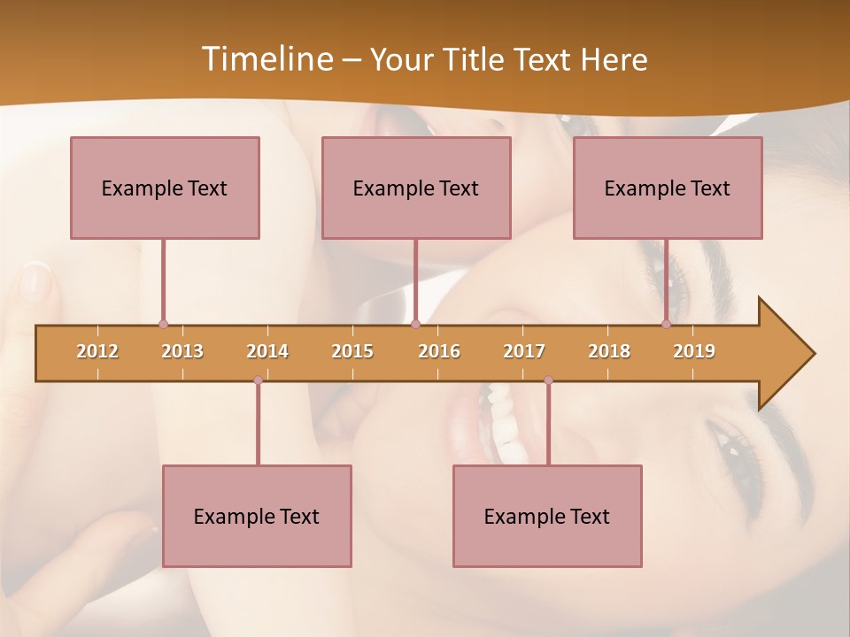 A Woman And A Child Are Smiling For The Camera PowerPoint Template