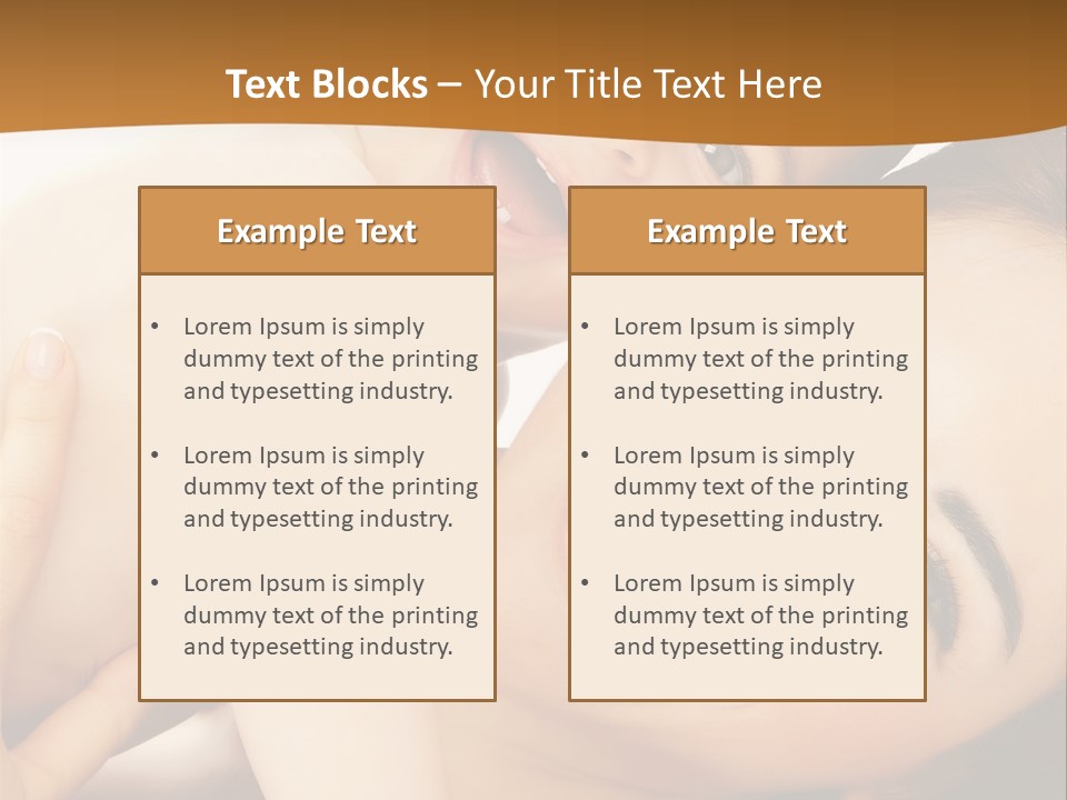 A Woman And A Child Are Smiling For The Camera PowerPoint Template