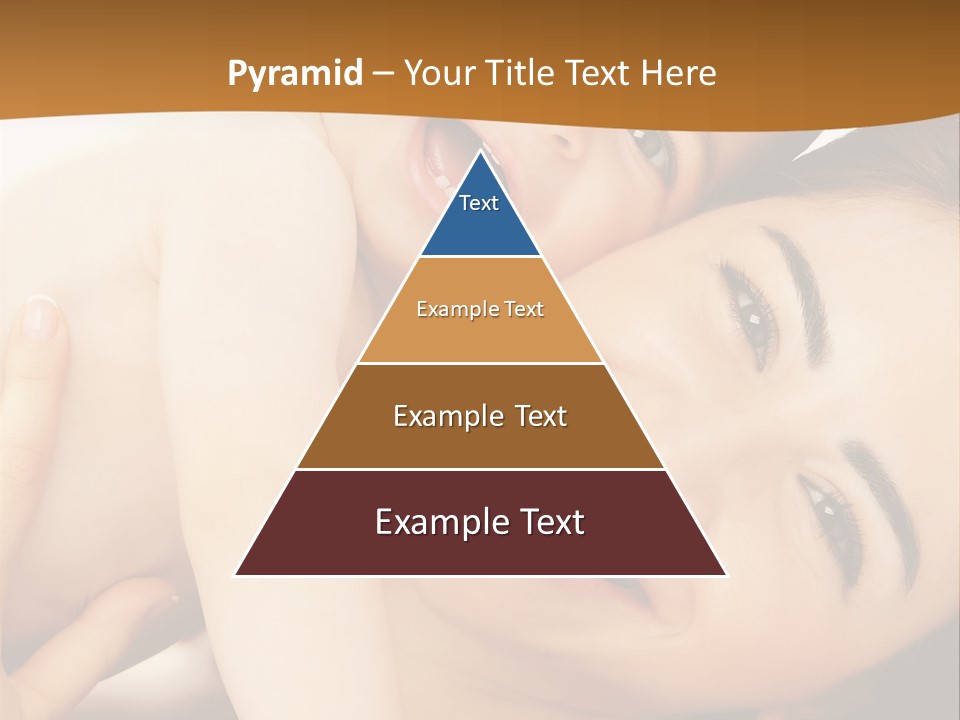 A Woman And A Child Are Smiling For The Camera PowerPoint Template