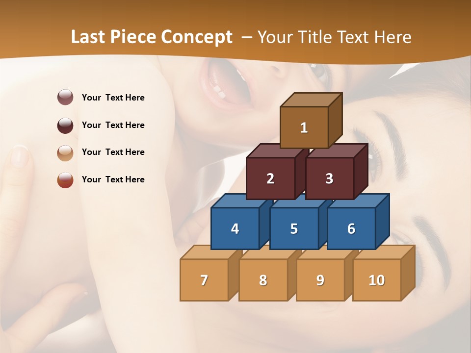 A Woman And A Child Are Smiling For The Camera PowerPoint Template