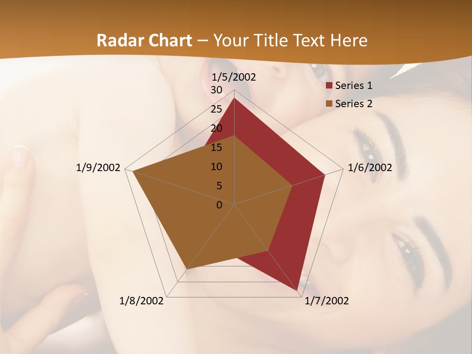 A Woman And A Child Are Smiling For The Camera PowerPoint Template