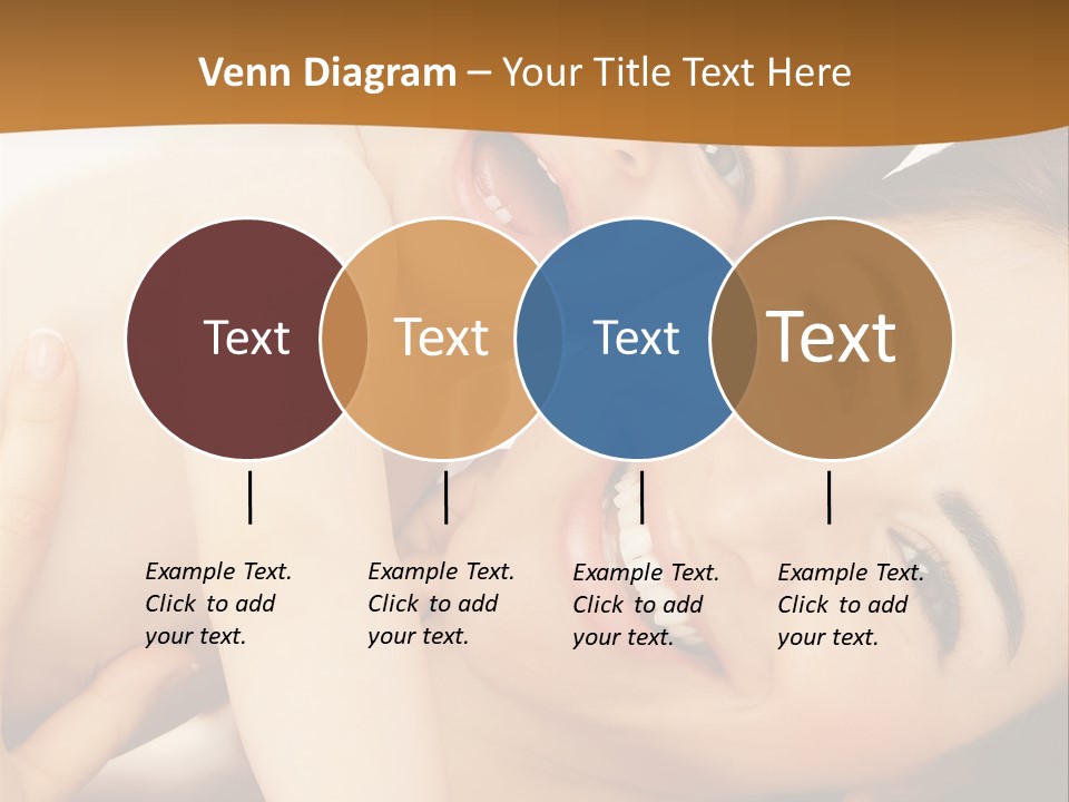 A Woman And A Child Are Smiling For The Camera PowerPoint Template