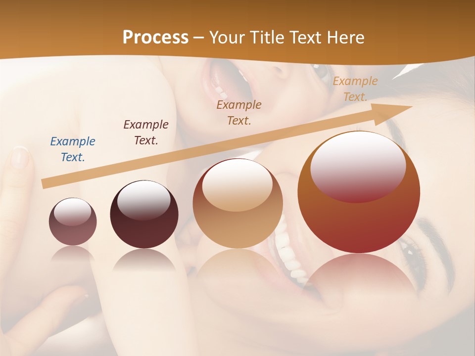 A Woman And A Child Are Smiling For The Camera PowerPoint Template