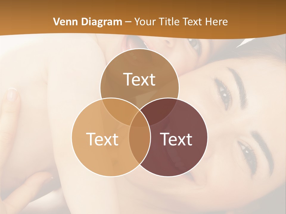 A Woman And A Child Are Smiling For The Camera PowerPoint Template