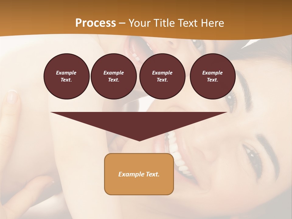 A Woman And A Child Are Smiling For The Camera PowerPoint Template