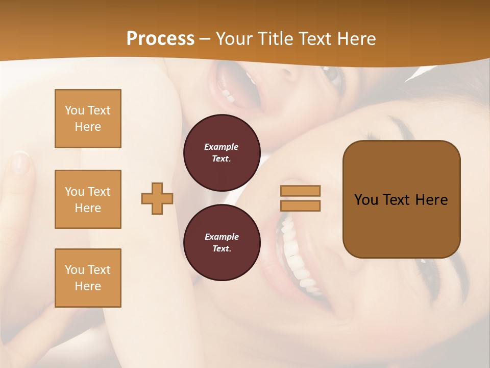A Woman And A Child Are Smiling For The Camera PowerPoint Template