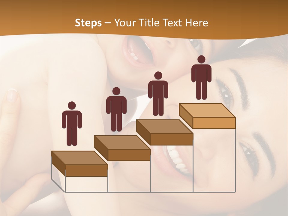 A Woman And A Child Are Smiling For The Camera PowerPoint Template