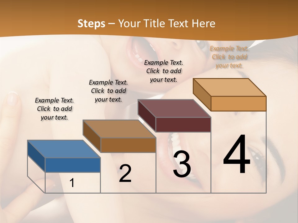 A Woman And A Child Are Smiling For The Camera PowerPoint Template
