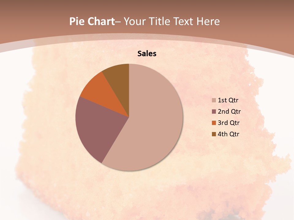 A Piece Of Cake Sitting On Top Of A White Plate PowerPoint Template