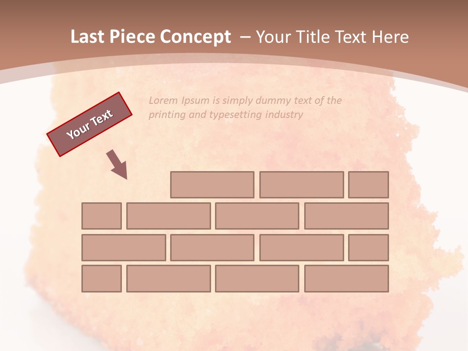 A Piece Of Cake Sitting On Top Of A White Plate PowerPoint Template