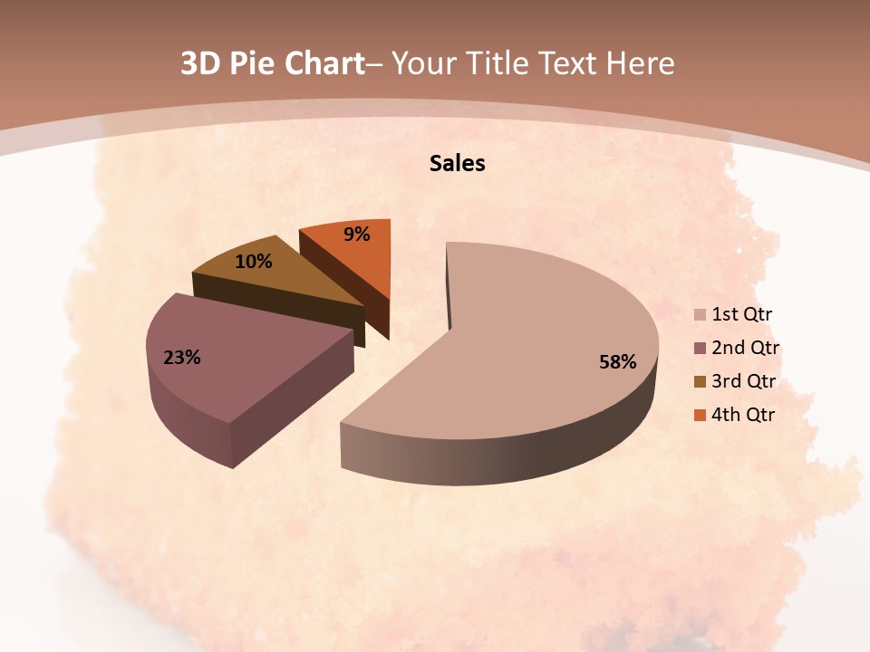 A Piece Of Cake Sitting On Top Of A White Plate PowerPoint Template