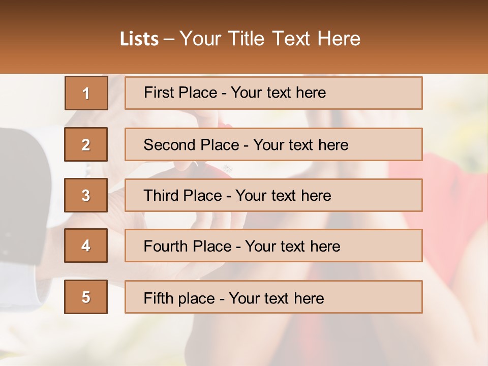 A Person Putting A Ring On A Woman's Finger PowerPoint Template