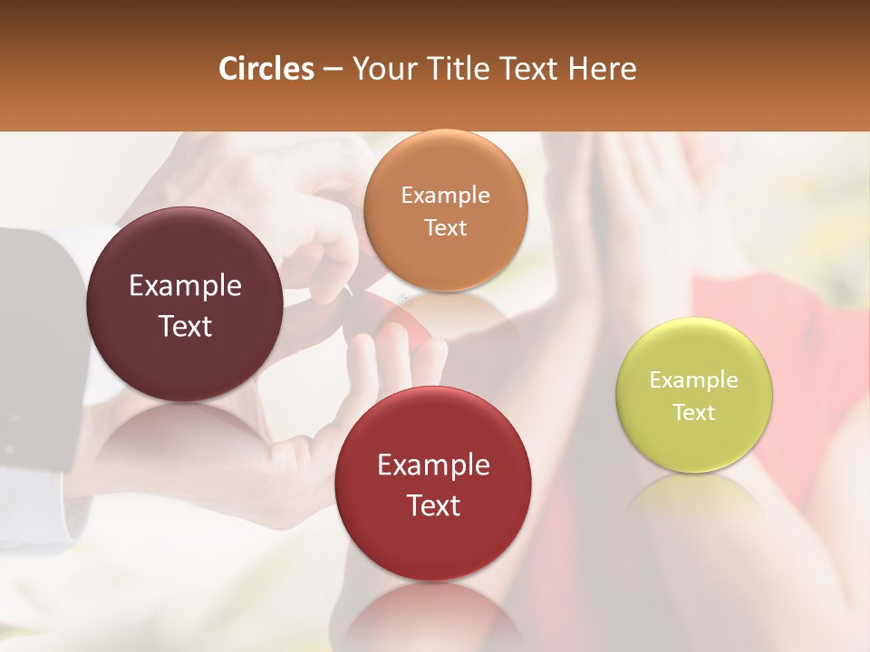 A Person Putting A Ring On A Woman's Finger PowerPoint Template