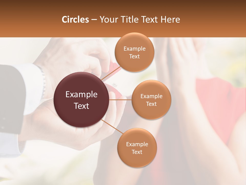 A Person Putting A Ring On A Woman's Finger PowerPoint Template