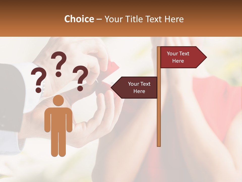 A Person Putting A Ring On A Woman's Finger PowerPoint Template