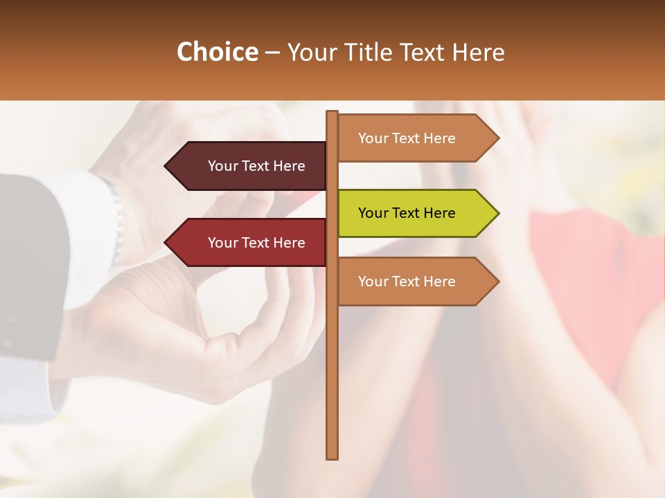 A Person Putting A Ring On A Woman's Finger PowerPoint Template