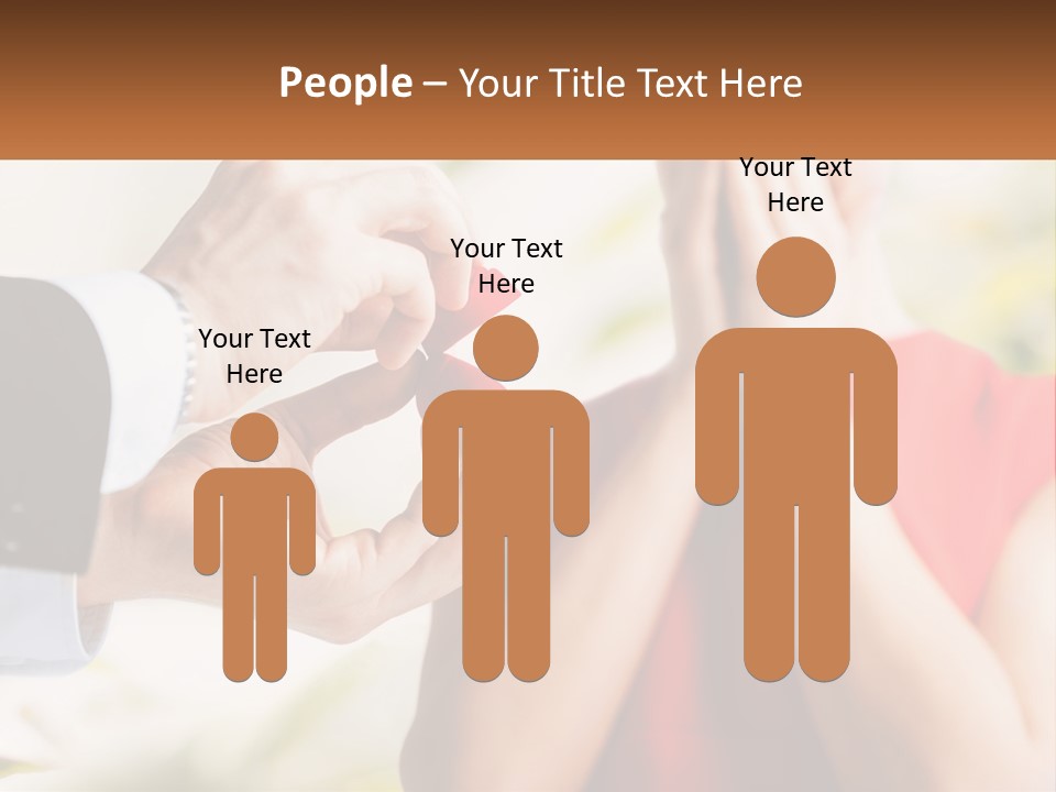 A Person Putting A Ring On A Woman's Finger PowerPoint Template