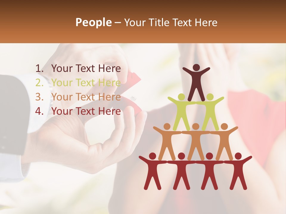 A Person Putting A Ring On A Woman's Finger PowerPoint Template