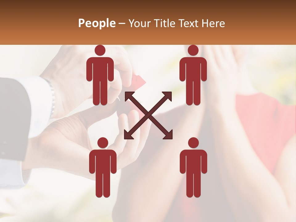 A Person Putting A Ring On A Woman's Finger PowerPoint Template