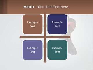 A Woman Jumping In The Air With A Backpack On Her Back PowerPoint Template