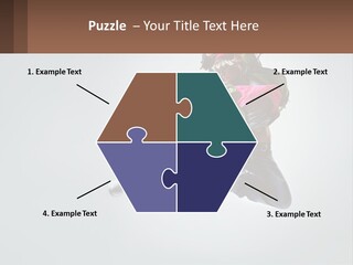 A Woman Jumping In The Air With A Backpack On Her Back PowerPoint Template