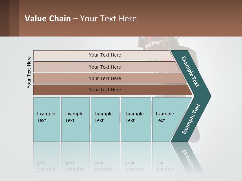 A Woman Jumping In The Air With A Backpack On Her Back PowerPoint Template