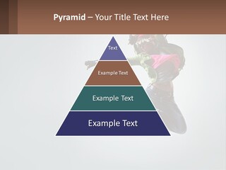 A Woman Jumping In The Air With A Backpack On Her Back PowerPoint Template