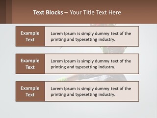 A Woman Jumping In The Air With A Backpack On Her Back PowerPoint Template