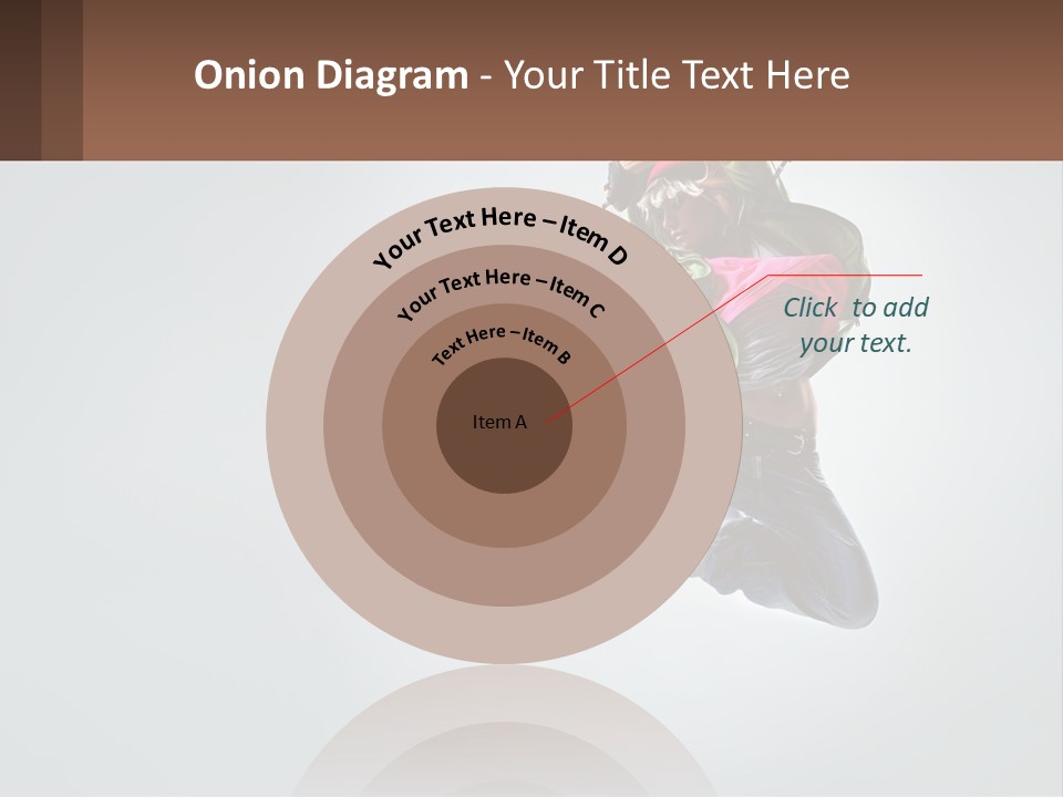 A Woman Jumping In The Air With A Backpack On Her Back PowerPoint Template