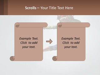 A Woman Jumping In The Air With A Backpack On Her Back PowerPoint Template