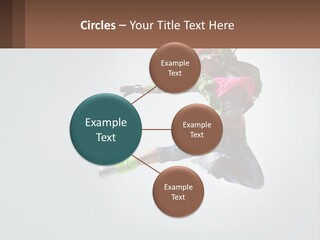 A Woman Jumping In The Air With A Backpack On Her Back PowerPoint Template