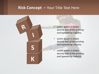 A Woman Jumping In The Air With A Backpack On Her Back PowerPoint Template