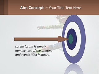 A Woman Jumping In The Air With A Backpack On Her Back PowerPoint Template