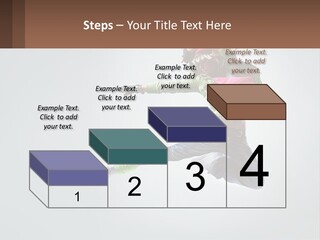 A Woman Jumping In The Air With A Backpack On Her Back PowerPoint Template