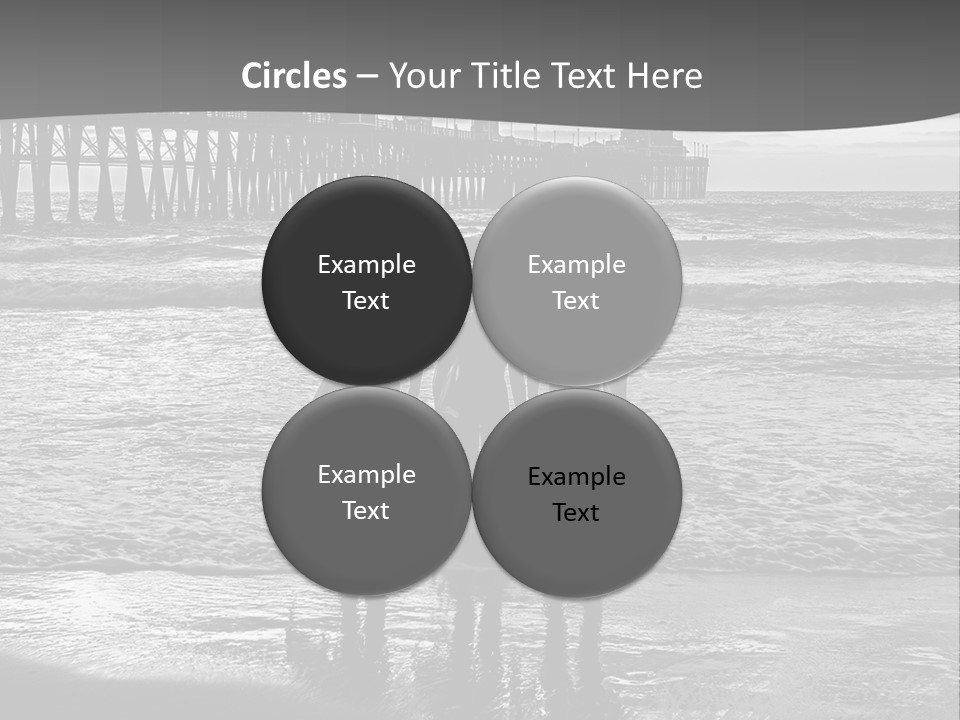 Three Surfers Are Standing On The Beach With Their Surfboards PowerPoint Template