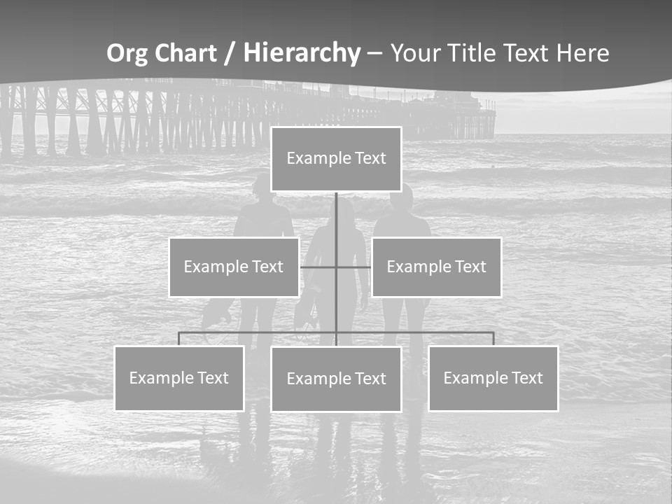 Three Surfers Are Standing On The Beach With Their Surfboards PowerPoint Template