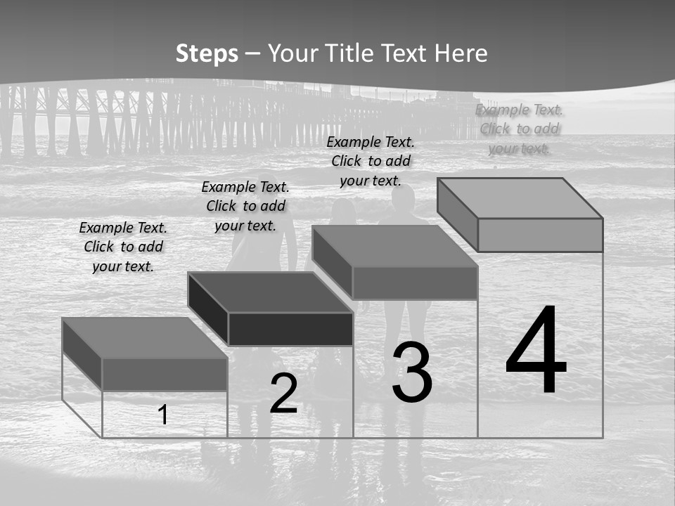 Three Surfers Are Standing On The Beach With Their Surfboards PowerPoint Template