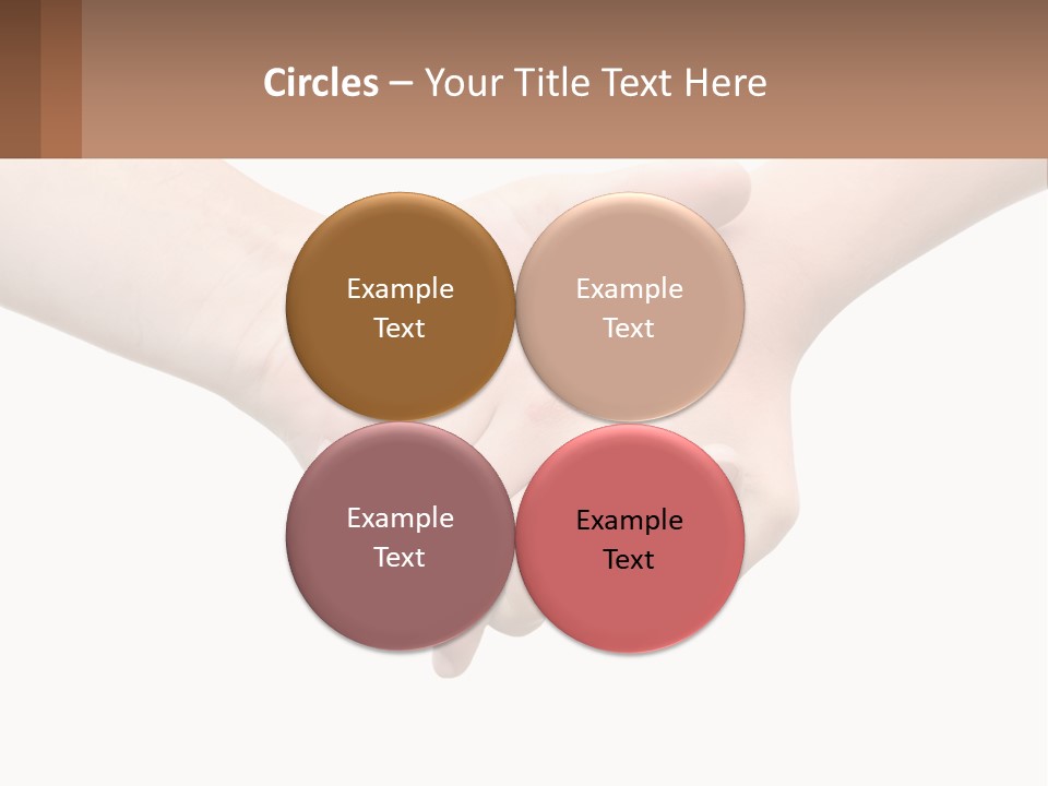 A Couple Of Hands Holding Each Other Over A White Background PowerPoint Template